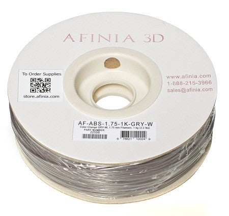Specialty 3D Filament 1,75 , Color Change Grey to White , 1kg, ABS Value Line