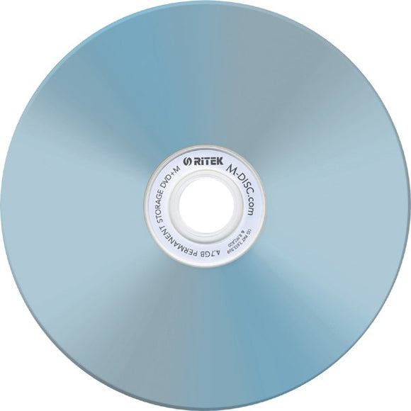 M-Disc Blu-Ray RITEK, InkJet white, in Cakebox of 25