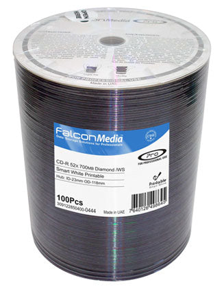 CD-Rohlinge Falcon Media FTI, Inkjet Silber 80min./700MB, 52x