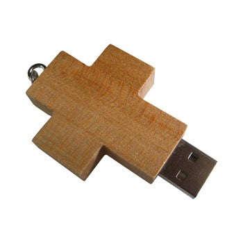 KH W010 USB-Flash-Laufwerk in Holzkreuzform