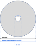 DVD-Rohlinge Bedrucken Offset-/Siebdruck