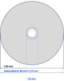 DVD-Rohlinge Bedrucken Sieb-Druck