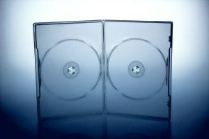 DVD Box 2 DVDs slimline transparent highgrade