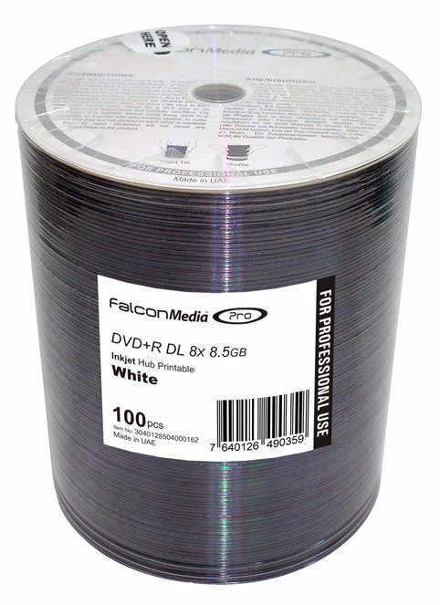 DVD+R Falcon Media FTI 8,5 GB, 8x, full surface for Thermo-retransfer print