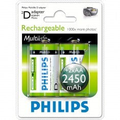 Battery Philips Akkus D 2450mAh 2er