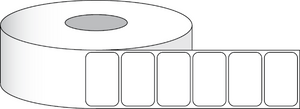 Poly White Gloss Labels 4" x 3" (10,2 cm x 7,6 cm) 675 pcs per roll, 2" core