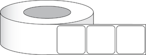Paper Matte Labels 2" x 2" (5,08 x 5,08 cm) 1250 labels per roll 3" core