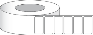 Poly White Matte Eco Labels 3" x 1,5" (7,62 x 3,81 cm) 1575 labels per roll 3"core