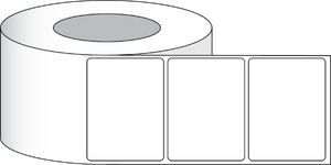 Poly White Matte Eco Labels 4" x 3" (10,16 x 7,62 cm) 800 labels per roll 3"core