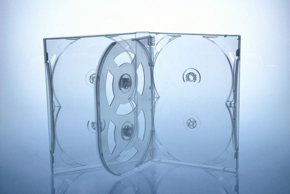 DVD Box for 8 DVDs transparent highgrade