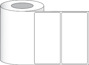 Paper Matte Labels 8" x 2" (20,32 x 5,08cm) Perf. 1250 labels per roll 3" core