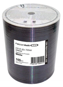 CD blanks Falcon Media FTI, Thermo White Diamond Dye 80min/700MB, 52x